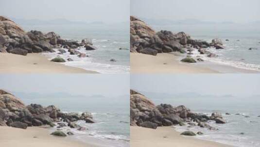 海滩海浪大海海滨海边沙滩高清在线视频素材下载
