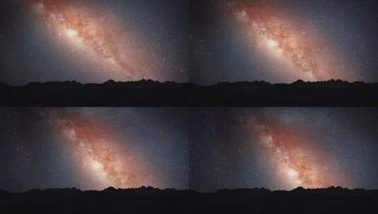 银河系延时摄影高清在线视频素材下载