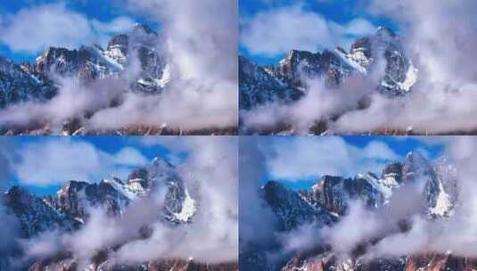 喀喇昆仑雪山高清在线视频素材下载