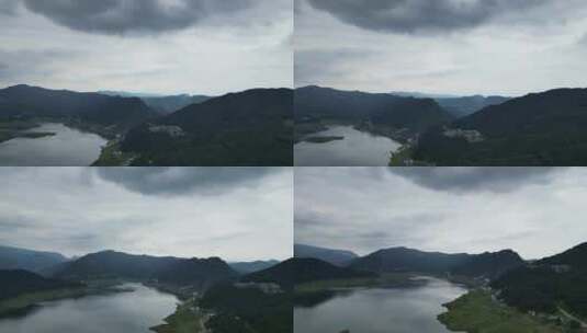 雅女湖 绿水青山 风景 山水 山河 壮丽高清在线视频素材下载