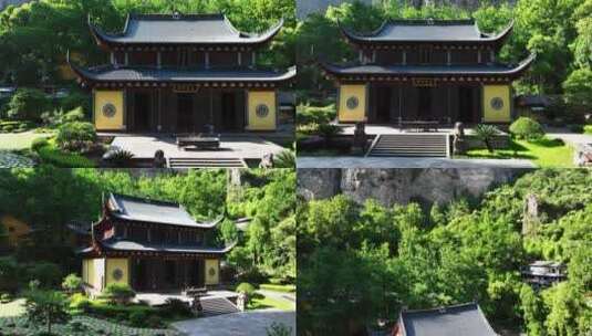 雁荡山灵岩寺高清在线视频素材下载