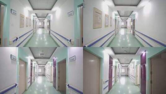 医院走廊高清在线视频素材下载