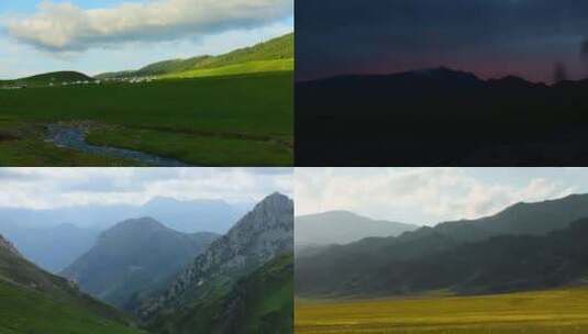 新疆风景延时高清在线视频素材下载