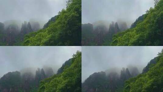 安徽黄山风景区雨后云海水墨风景区宣传片高清在线视频素材下载