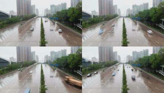深圳公路的交通延时高清在线视频素材下载