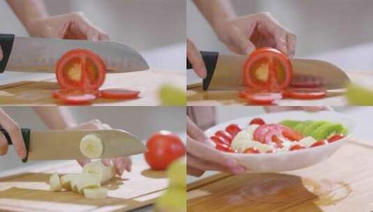 4K切蔬菜瓜果水果高清在线视频素材下载