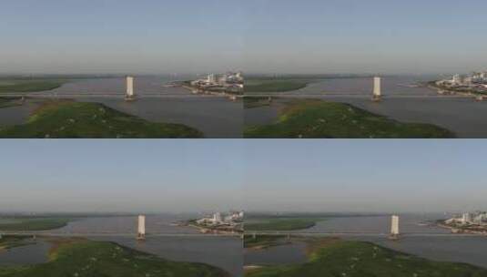 福州鼓山大桥竖屏航拍高清在线视频素材下载