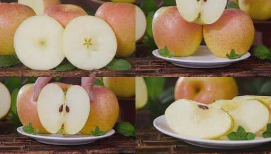 雀斑美人苹果高清在线视频素材下载