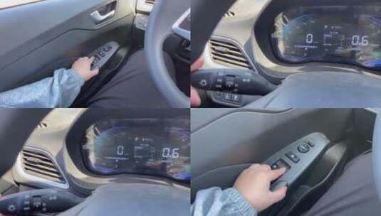 【镜头合集】学车就驾车汽车调整后视镜高清在线视频素材下载