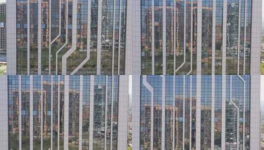 航拍柳州市柳东新区楼群风貌高清在线视频素材下载