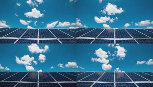 太阳能光伏发电 新能源 光伏电站光伏板高清在线视频素材下载