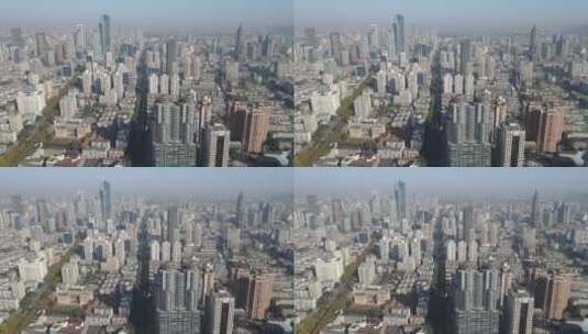 城市航拍南京城市高楼建筑高清在线视频素材下载