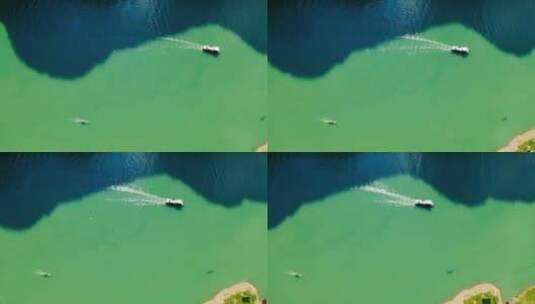 乌江上的游船高清在线视频素材下载