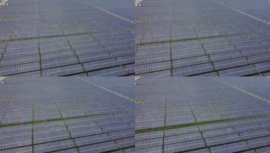 农村太阳能电池板高清在线视频素材下载