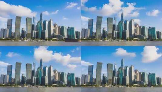 城市延时宣传片-上海金融中心CBD高清在线视频素材下载