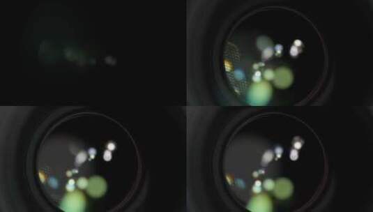 单反相机镜头镜组镀膜反光高清在线视频素材下载