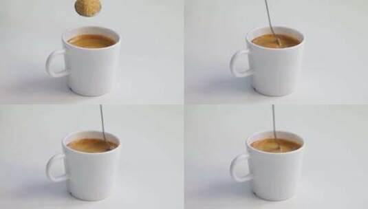 一杯拿铁咖啡高清在线视频素材下载
