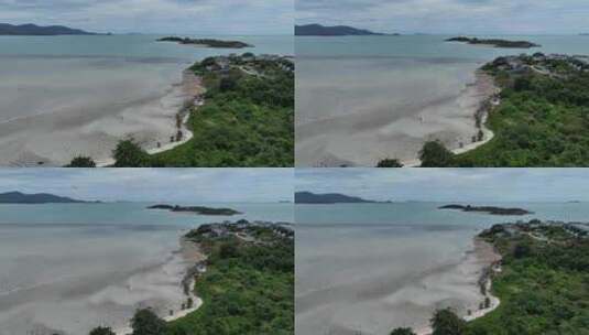 泰国苏梅岛波普海滩自然风光航拍高清在线视频素材下载