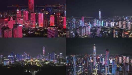 深圳2024年最新版灯光秀高清在线视频素材下载