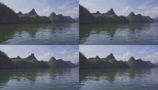 穿越兰卡威国家海洋公园海岛风光平视角高清在线视频素材下载