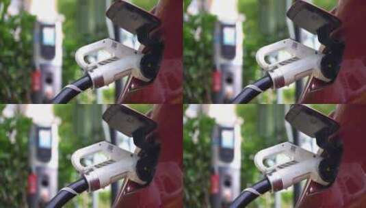 电动汽车充电高清在线视频素材下载