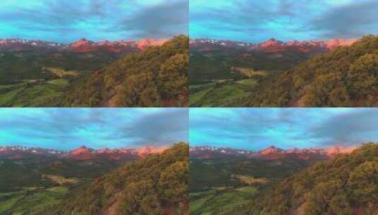 天空和山脉4K高清在线视频素材下载