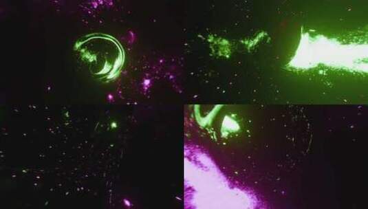 霓虹灯、粉色、绿色、虫洞高清在线视频素材下载