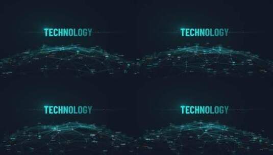 科技数码地球动画4K高清在线视频素材下载