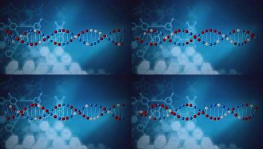 DNA分子，双螺旋链高清在线视频素材下载