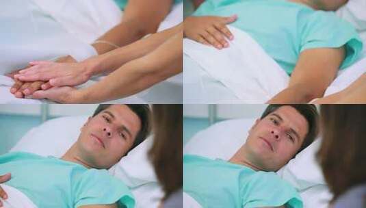 对妻子不苟言笑的病人高清在线视频素材下载