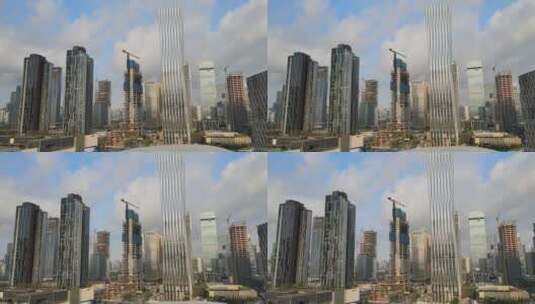 深圳建设 建筑 施工 塔吊 工地高清在线视频素材下载