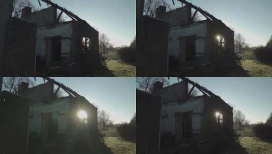 一个破旧的房子高清在线视频素材下载