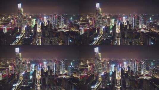 猎德-珠江新城夜景延时高清在线视频素材下载
