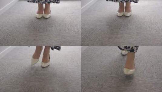 职场女性高跟鞋脚步 (2)高清在线视频素材下载