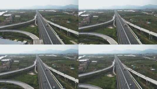 在建高速公路(香海大桥)高清在线视频素材下载