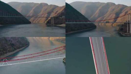 大桥视频云南临沧澜沧江大桥高清在线视频素材下载