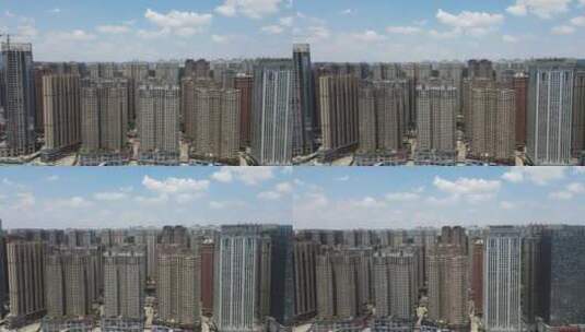 贵阳花果园中央商务区高楼建筑航拍高清在线视频素材下载