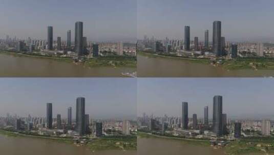 广东珠海横琴金融中心商务建筑高清在线视频素材下载