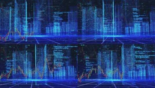 全息城市金融科技高清在线视频素材下载