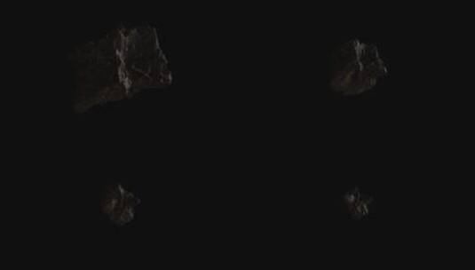 小行星陨石旋转-5-由近飞远高清在线视频素材下载