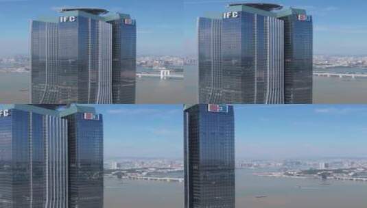 珠海横琴金融中心大厦高清在线视频素材下载