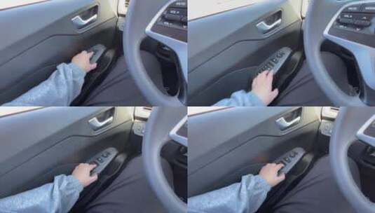 【镜头合集】学车就驾车汽车调整后视镜高清在线视频素材下载