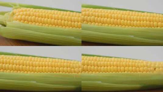 玉米 主食 绿色 健康 食品 特写高清在线视频素材下载
