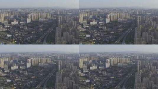 安徽芜湖高铁站、松鼠小镇、长江落日高清在线视频素材下载
