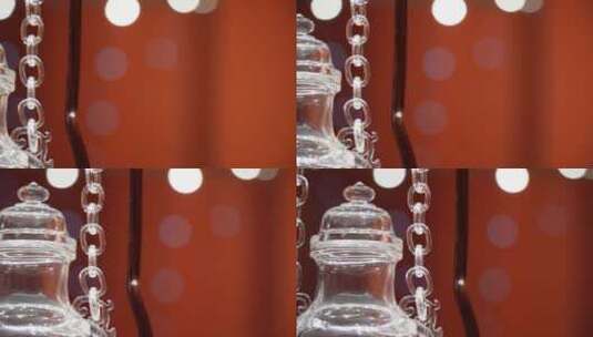 琉璃水晶玉瓶雕刻工艺品摆件高清在线视频素材下载