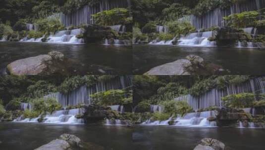 【广州】麓湖公园瀑布高清在线视频素材下载