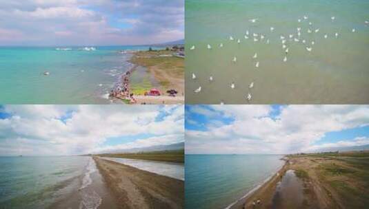 4K青海湖青海青海湖夏天夏季高清在线视频素材下载