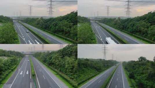 高速公路行驶 文明驾车 高速监控路段监控高清在线视频素材下载
