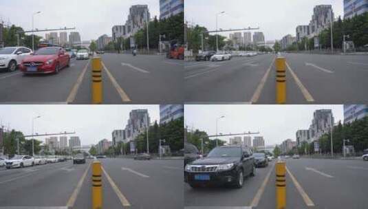 车辆 车流  交通 城市交通 马路 穿梭高清在线视频素材下载