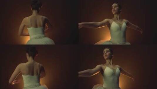 跳芭蕾舞的女人高清在线视频素材下载